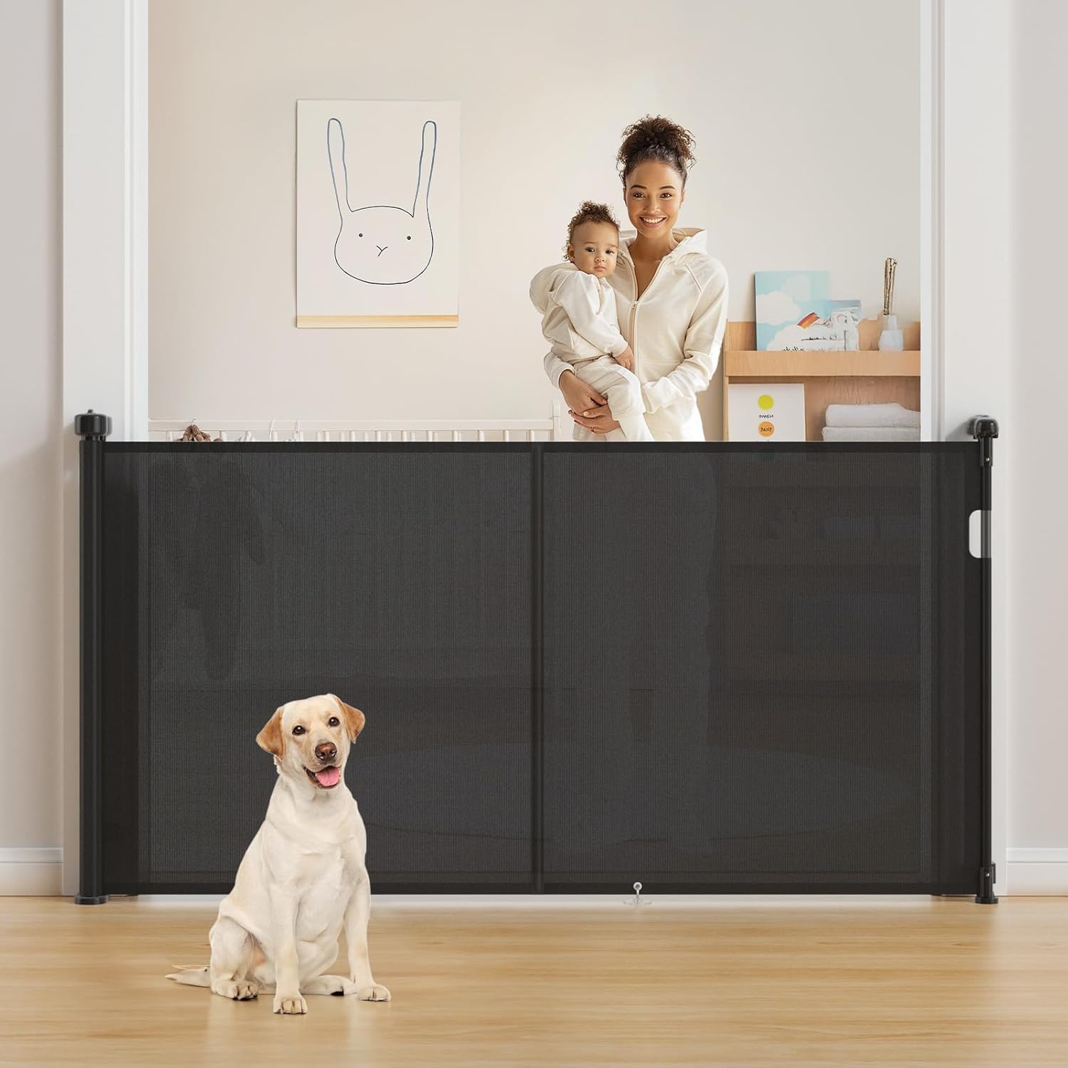 Upgrade Retractable Baby Gates Extra Wide for Safety and Convenience