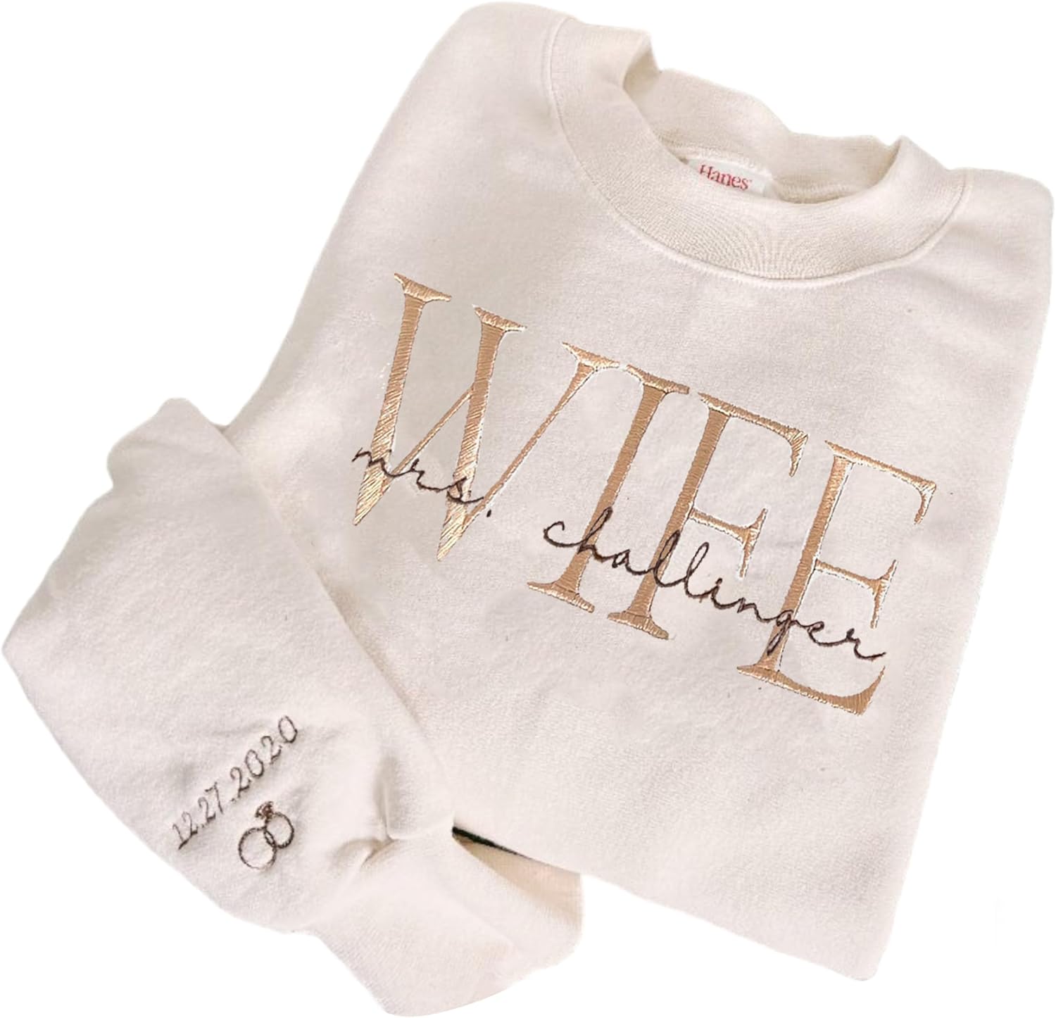 Custom Wife Sweatshirt with Future Mrs. Personalization