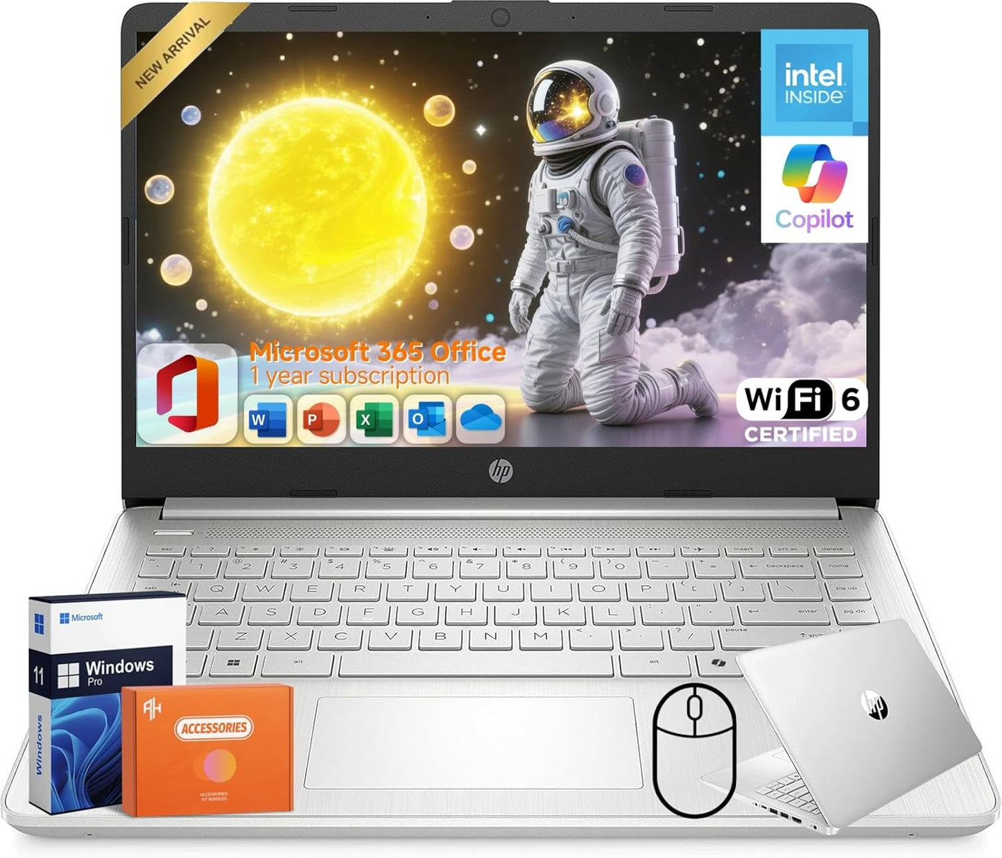 HP 2025 14in Business Student Laptop with Intel N150 Processor
