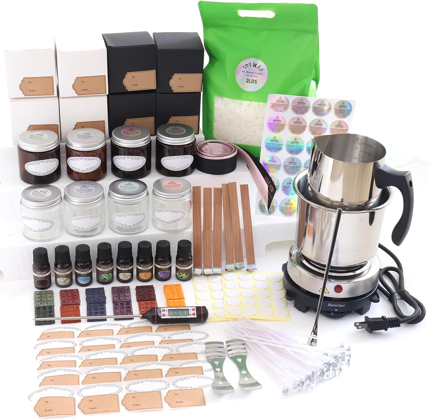 Hehinton Complete Candle Making Kit for Beginners and Pros