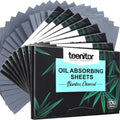 Teenitor Bamboo Charcoal Oil Blotting Papers 800 Counts - Large Sheets