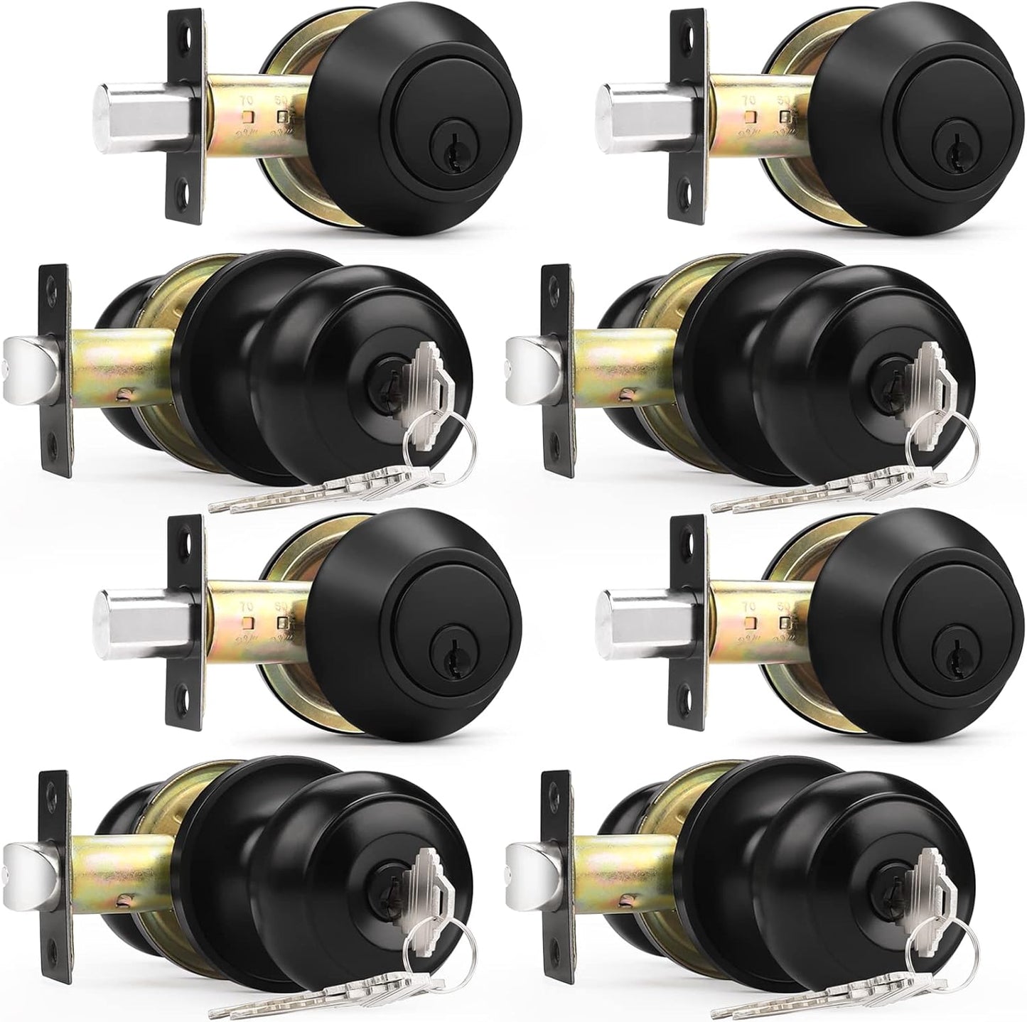 Probrico Entry Door Knobs and Deadbolt Lock Combo Set Review