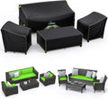 UIRWAY Outdoor Furniture Covers 4 Piece Set - Heavy Duty Protection