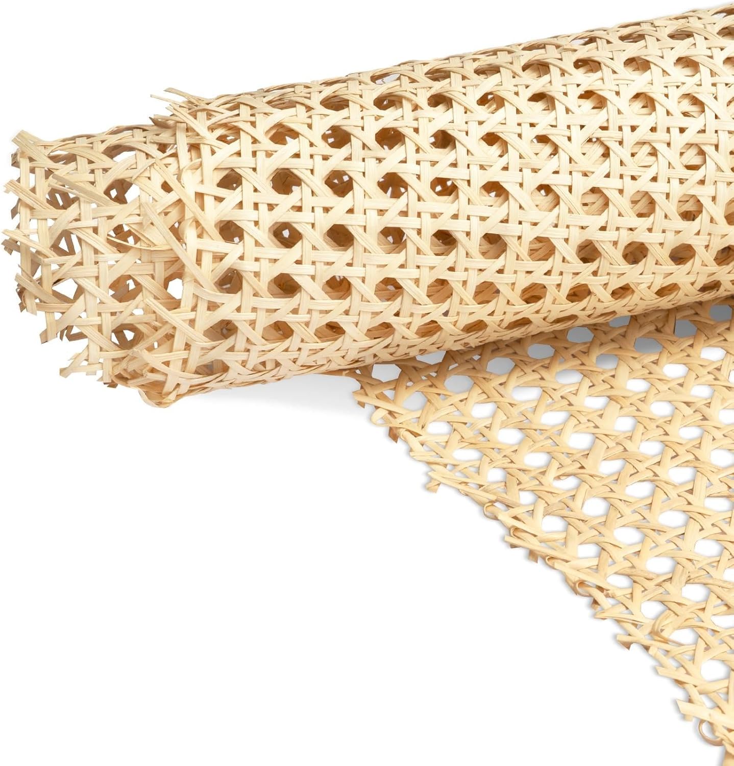 Upgraded Light Yellow Cane Webbing Roll for DIY Projects