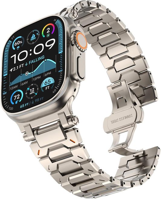 Upgraded Metal Connector Band for Apple Watch