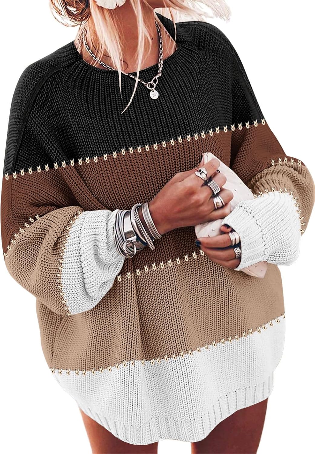 ETCYY Women's Oversized Sweaters for Fall and Winter Fashion