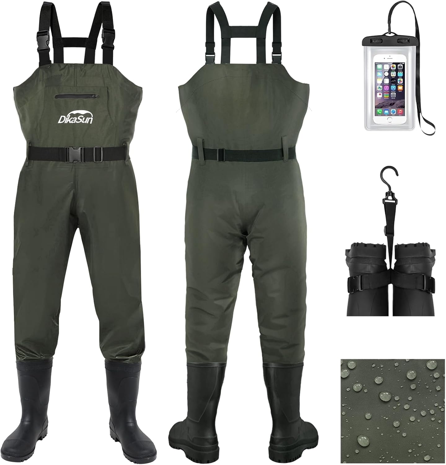 Waterproof Fishing Waders for Men Women - Durable Chest Wader