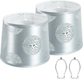 Drum Lamp Shades Set of 2 Replacement for Table and Floor Lamps