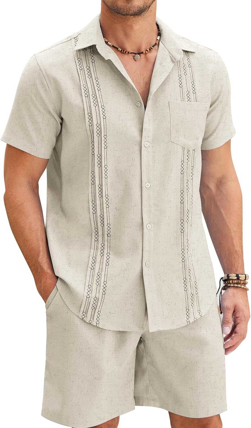 COOFANDY Men Linen Sets Outfits for Summer Style and Comfort
