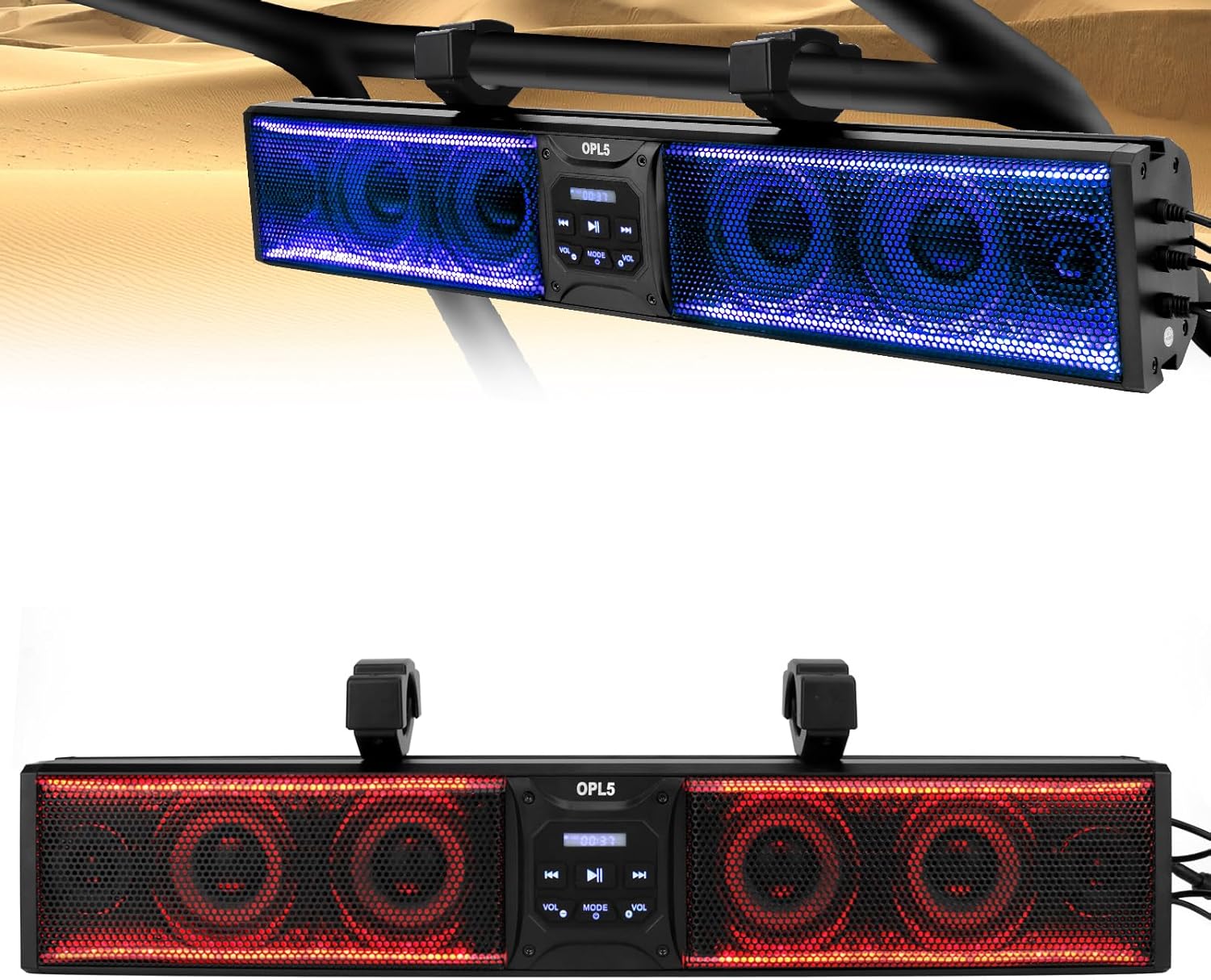 UTV Sound Bar 26 Inch with Bluetooth and Multicolor Lights