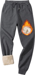 Lentta Men's Fleece Sweatpants Sherpa Lined Joggers - Warm Everyday