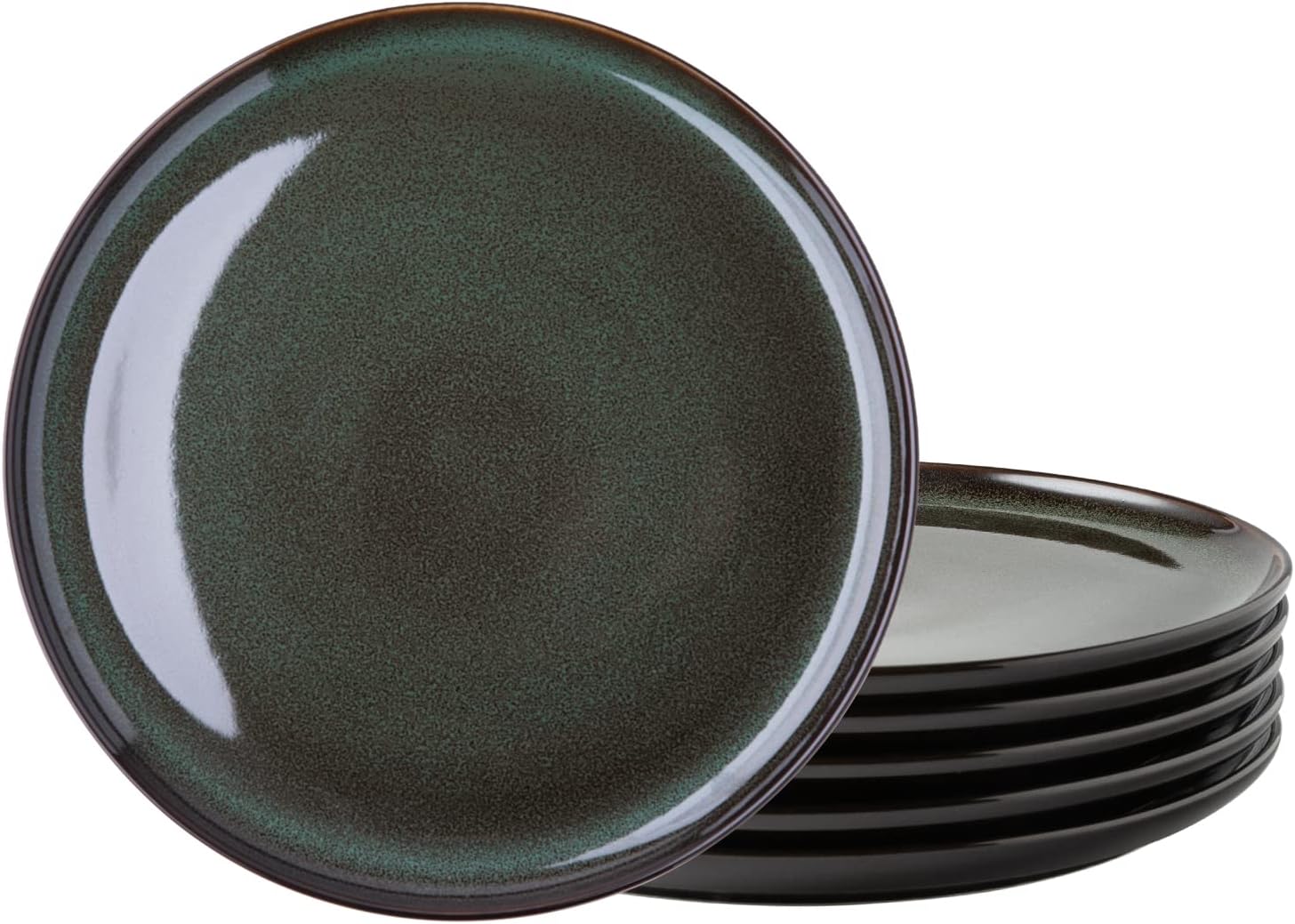 LERATIO Ceramic Plates Set of 6 - Stylish 8.5 Inch Dinnerware