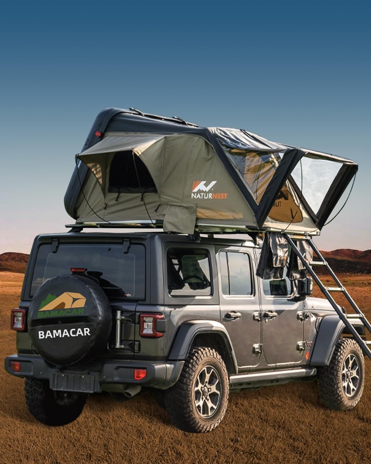 Roof Top Tent + 2 Chairs: BAMACAR Overland Bliss