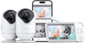 VistaView Smart WiFi Baby Monitor with 2 Cameras - Clear 2K