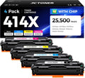 414X Toner Cartridge 4-Pack Compatible Replacement - High Yield