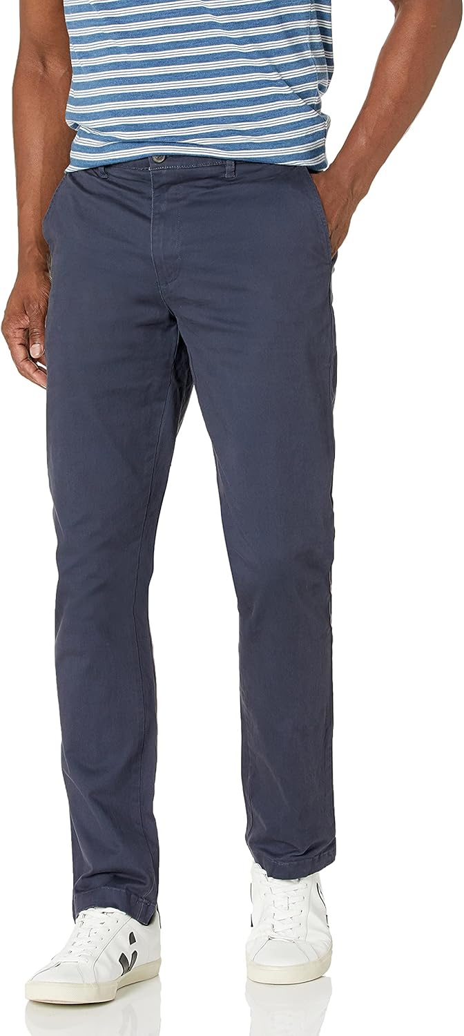 Athletic-Fit Washed Comfort Stretch Chino Pant for Men