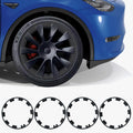 Tesla Model Y Rim Protector Fit 20ft Induction Wheels - Matte Black