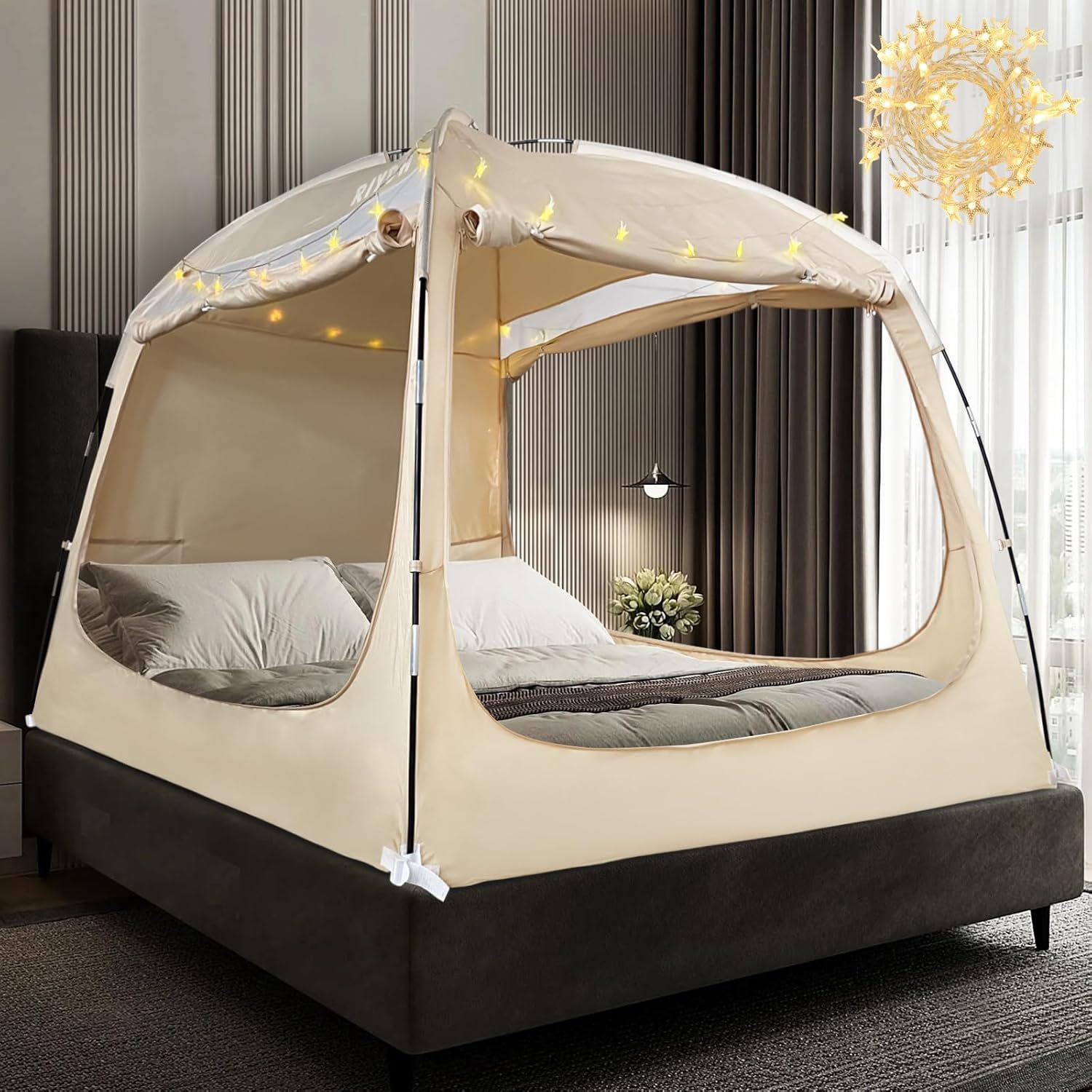 Bed Tent Canopy for Adults and Kids - Light Reduction and Fun