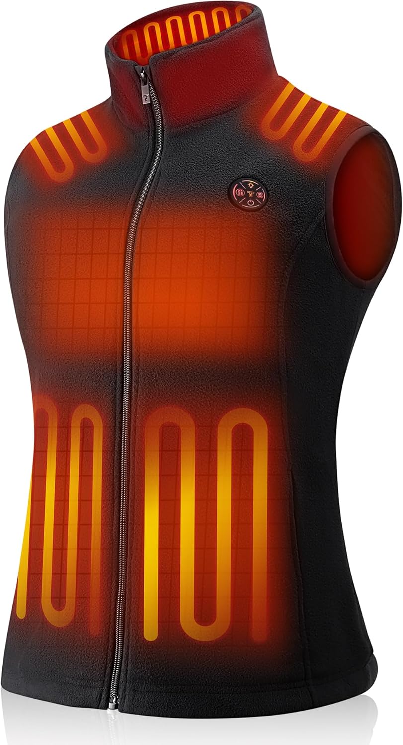 Women Heated Vest with Battery Pack for Ultimate Winter Warmth