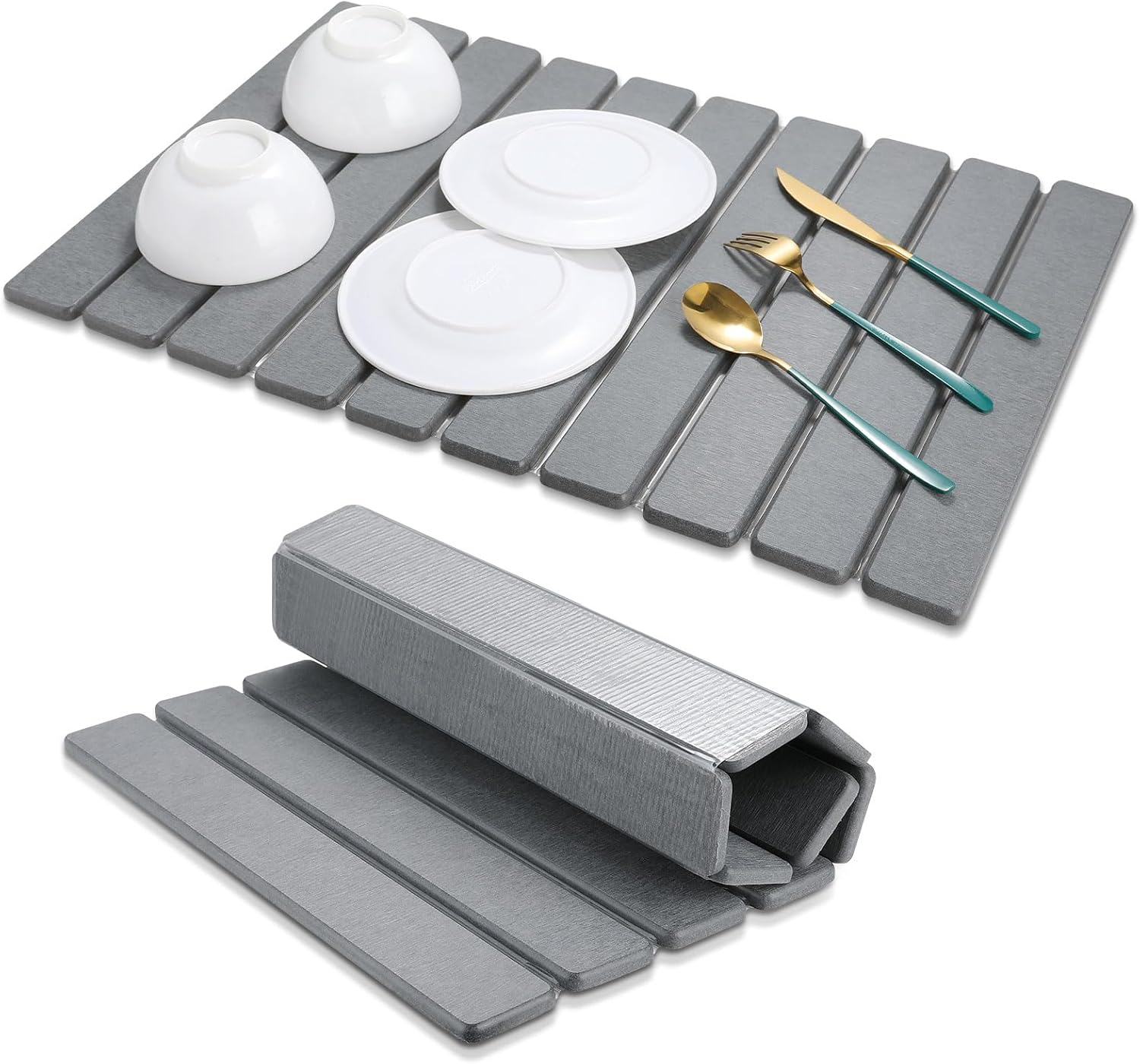 Large Stone Drying Mat for Kitchen Counter - Quick Drying Pad