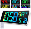Large Digital Wall Clock Timer 13.5in Large Display - Clear Long-Run