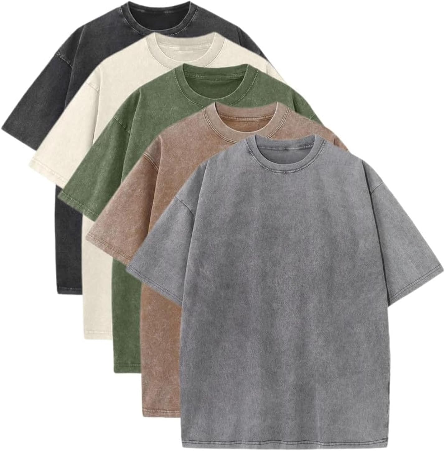 Unisex Cotton Crew T Shirts Pack for Vintage Style Lovers
