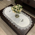 Embroidered Lace Table Cover - Elegant Centerpiece Decor