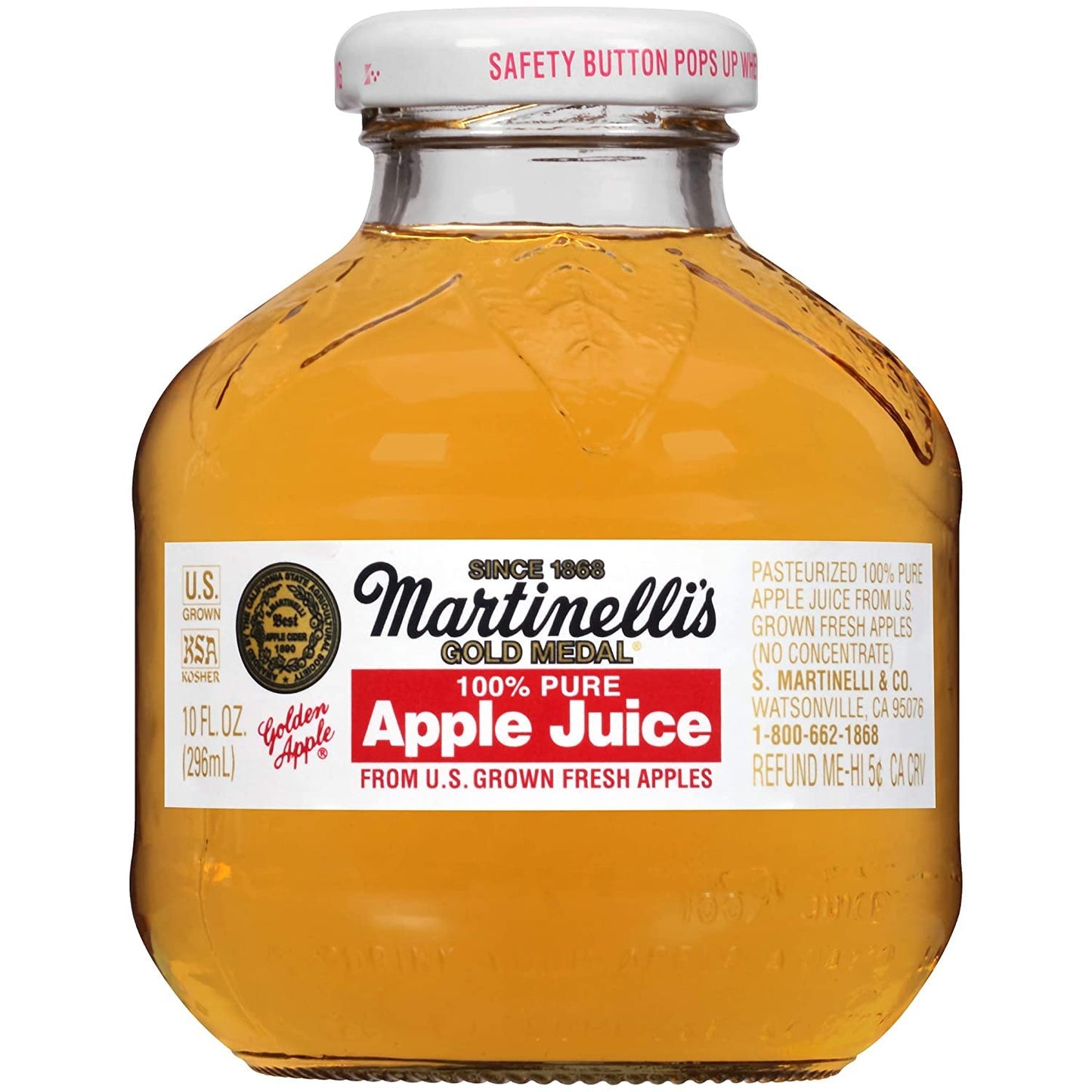 100% Pure Apple Juice by Martinelli's - Refreshing & Healthy
