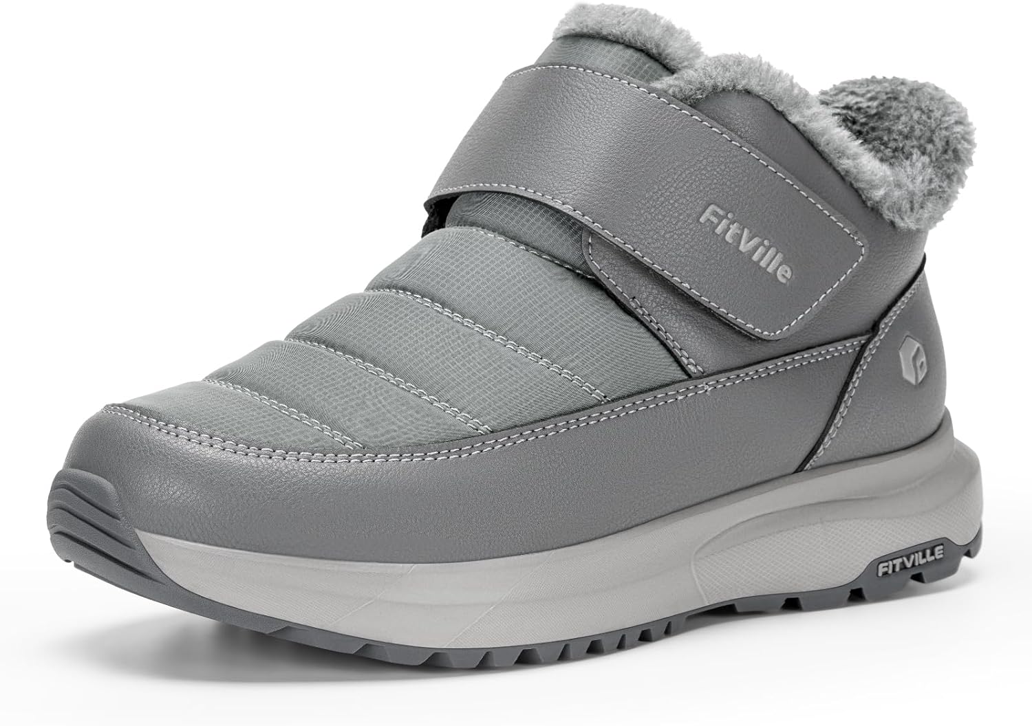 FitVille Snow Boots for Men: Waterproof Extra Wide Comfort