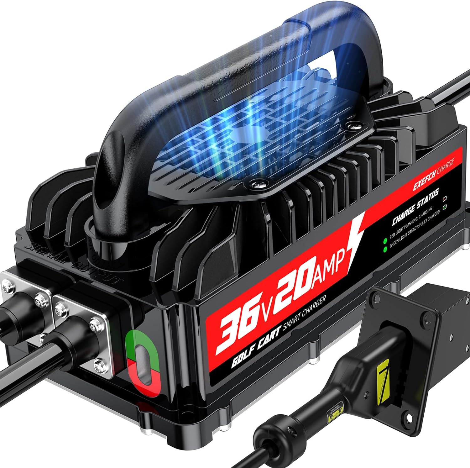 Fast Charge EZGO TXT 36V Battery - 800W Smart 20A Trickle Charger