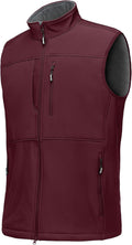 Running Vest for Men Lightweight Windproof Fleece-Lined Softshell