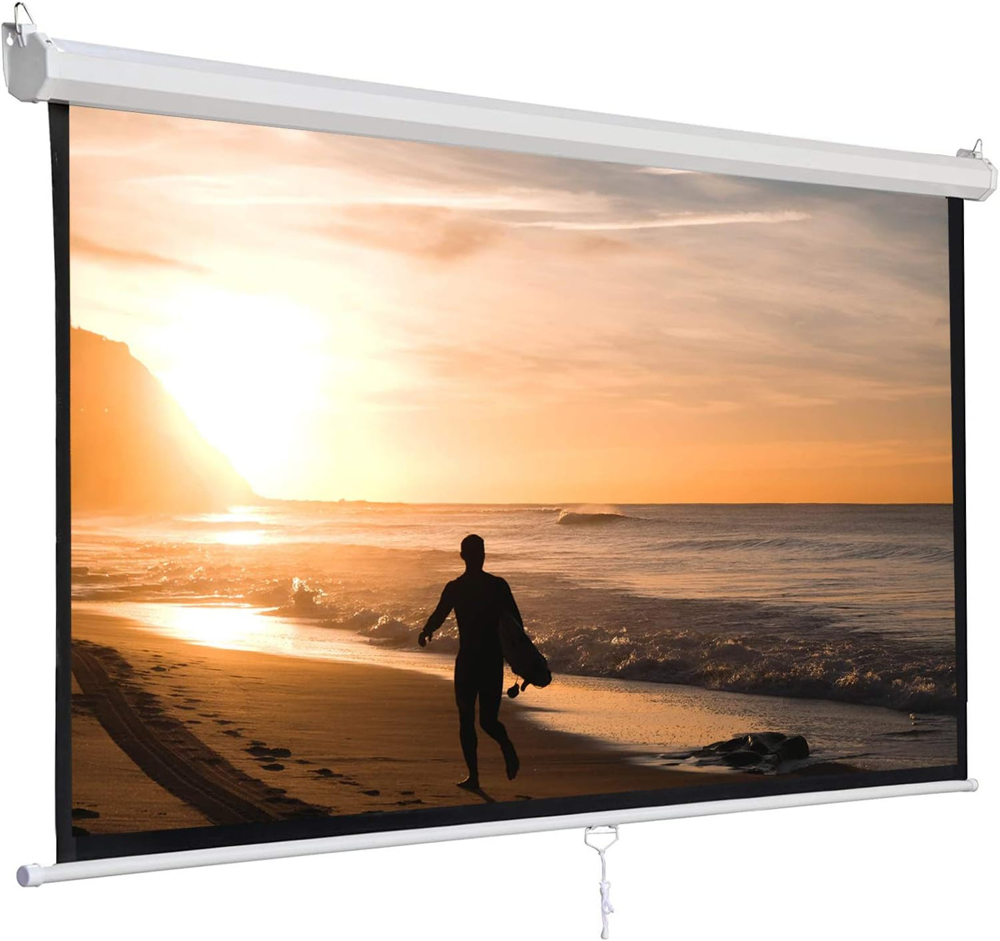 120'' HD Retractable Projector Screen - Ultimate Home Theater Experience!