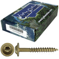 #10 x 1-1/2 in Bronze Star Torx Exterior Coated Wood Screws - Durable