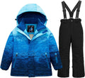 Boys Ski Jacket Snow Jacket Pants Suits Windproof (Style QB3C)