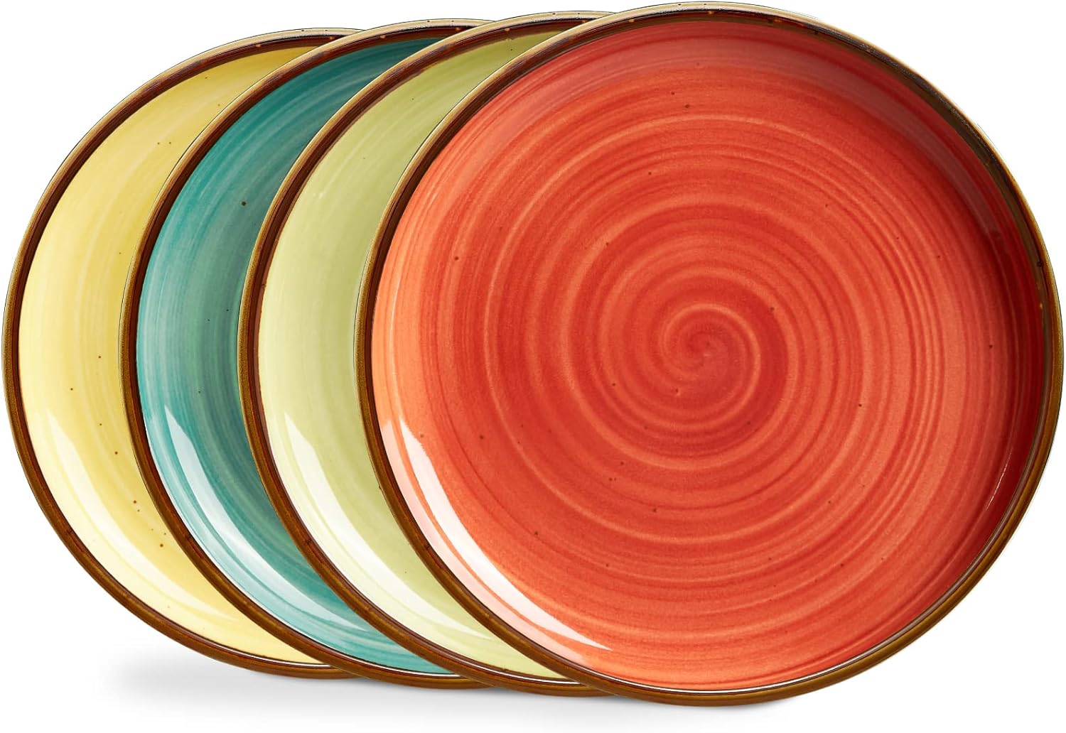 ONEMORE Porcelain Plates Set for Large Dinner and Dessert Use