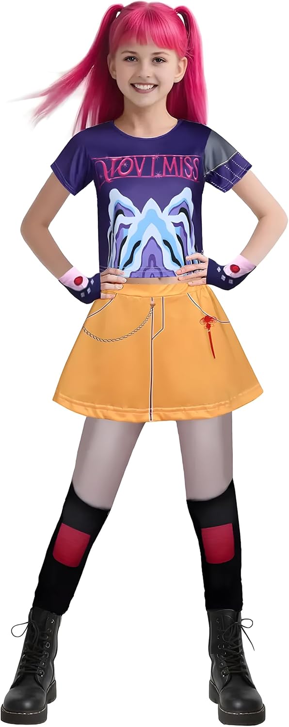 Girls Pop Singer Dress Up Costume for Halloween and Role Play