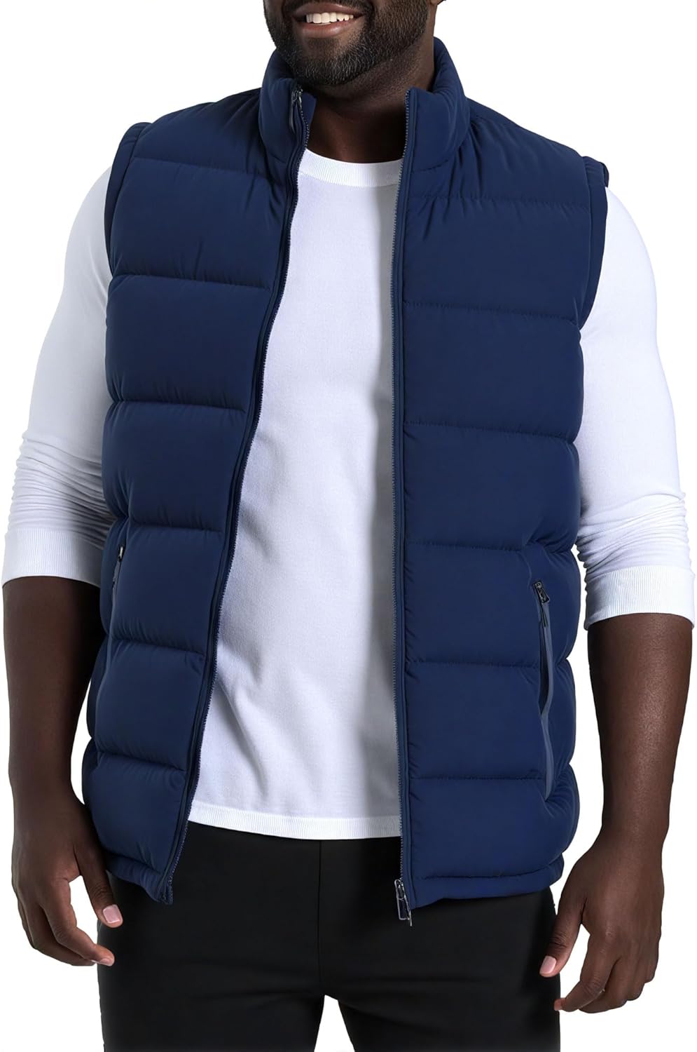 Men's Winter Lightweight Puffer Vest for Outdoor Activities