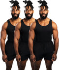 Men's Cotton Spandex Tank Top - Ribbed Slim Fit, Size Up Recommended