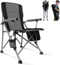 Heavy Duty Folding Camping Chair for Outdoor Use Supports 330lbs