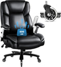 Big and Tall Office Chair 600 lbs Capacity Black - Ergonomic