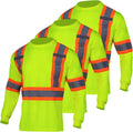 VENDACE Safety T Shirt Reflective High Visibility Long Sleeve - ANSI
