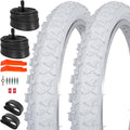 2Sets 18x1.95 Bike Tires and Tubes - Puncture Resistant Off-Road Set