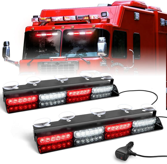 HLauto 6Z4J Emergency Dash Strobe Lights for Safety Vehicles