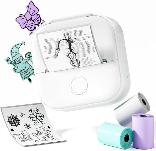 Phomemo T02 Mini Sticker Printer - Inkless Pocket Maker for DIY