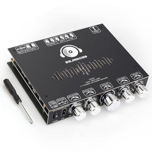 High-power Bluetooth Amplifier Board with Treble/Bass Control