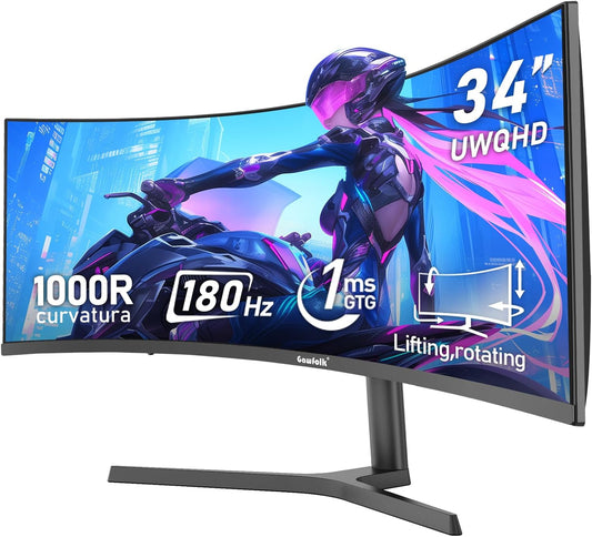 Immerse in Gaming Glory with Gawfolk 34 180Hz Monitor