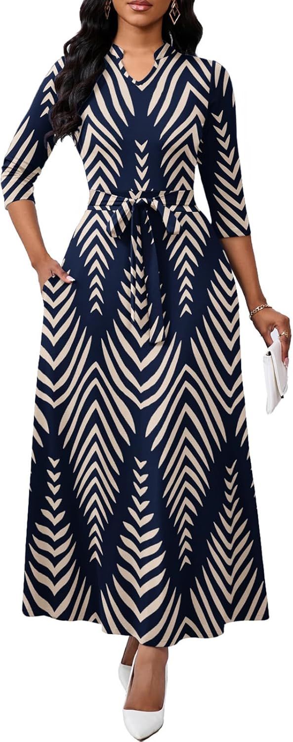 Maxi Dresses for Women Semi Formal Long Dress with Pockets