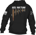 Grunt Style Men's Size Matters Hoodie - Bold Black!