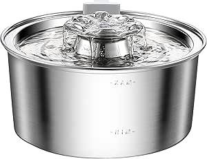 Cat Water Fountain 3.2L Stainless Steel Automatic Circulating