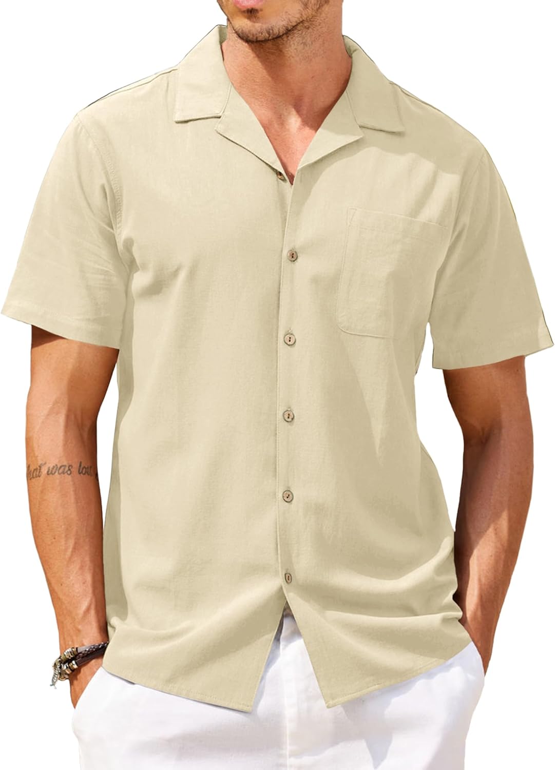 COOFANDY Mens Hawaiian Shirt Short Sleeve Casual Floral Style